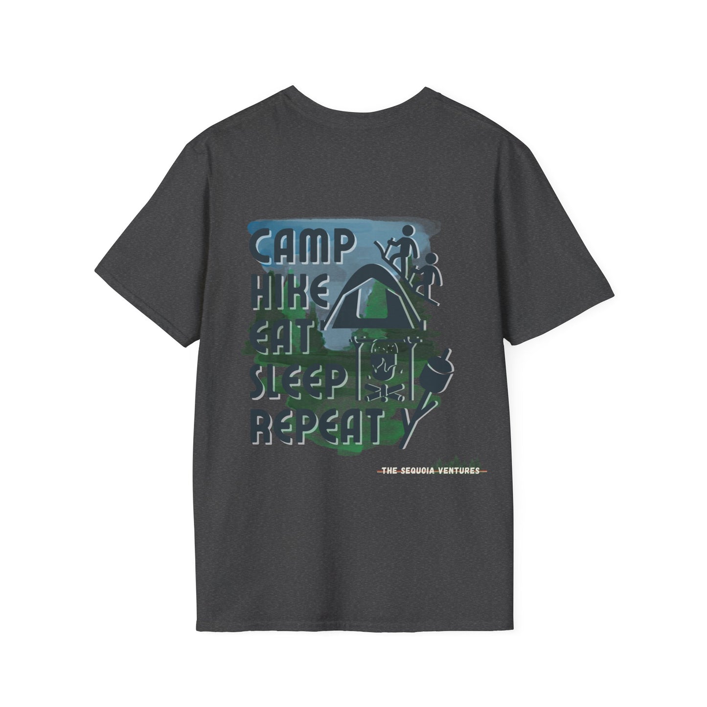 T-Shirt: Camp Hike Eat Sleep Repeat