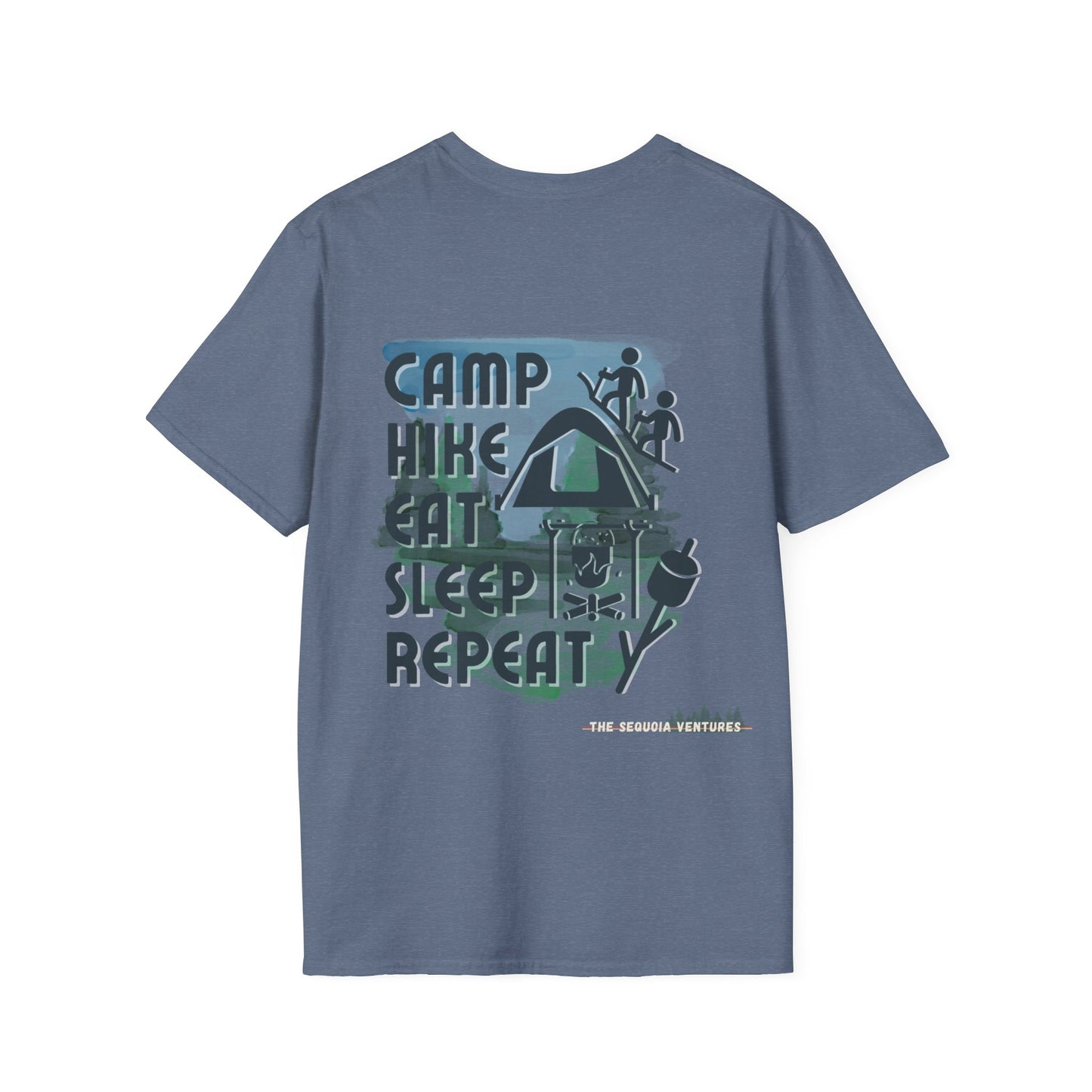 T-Shirt: Camp Hike Eat Sleep Repeat