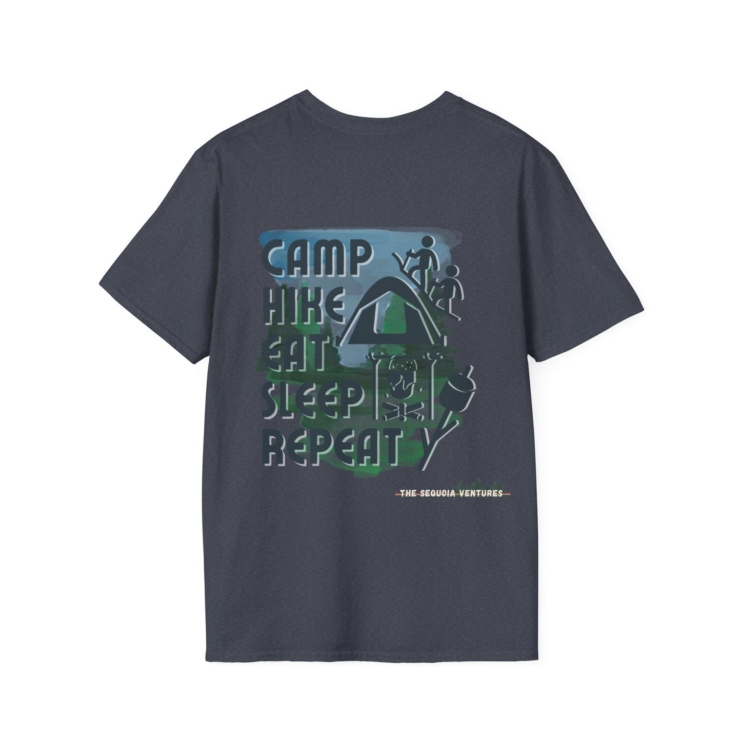 T-Shirt: Camp Hike Eat Sleep Repeat