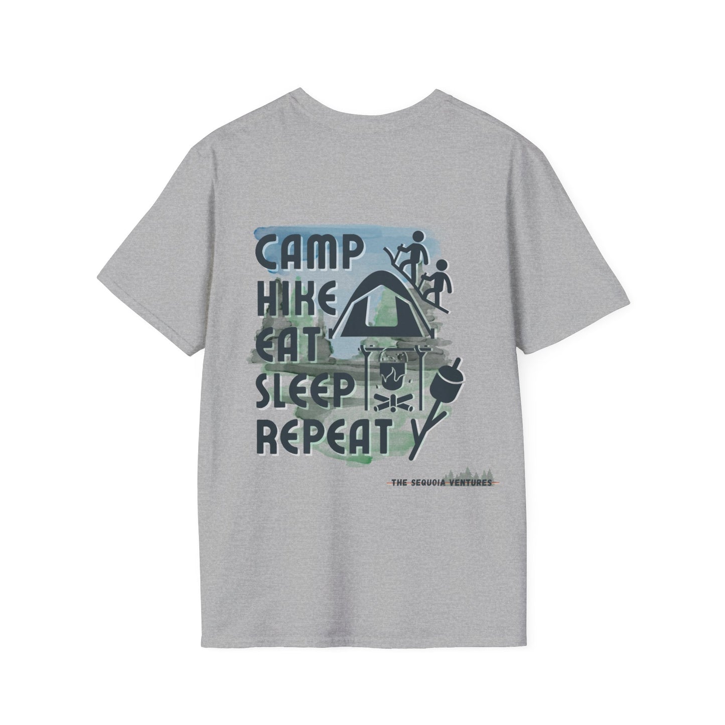 T-Shirt: Camp Hike Eat Sleep Repeat