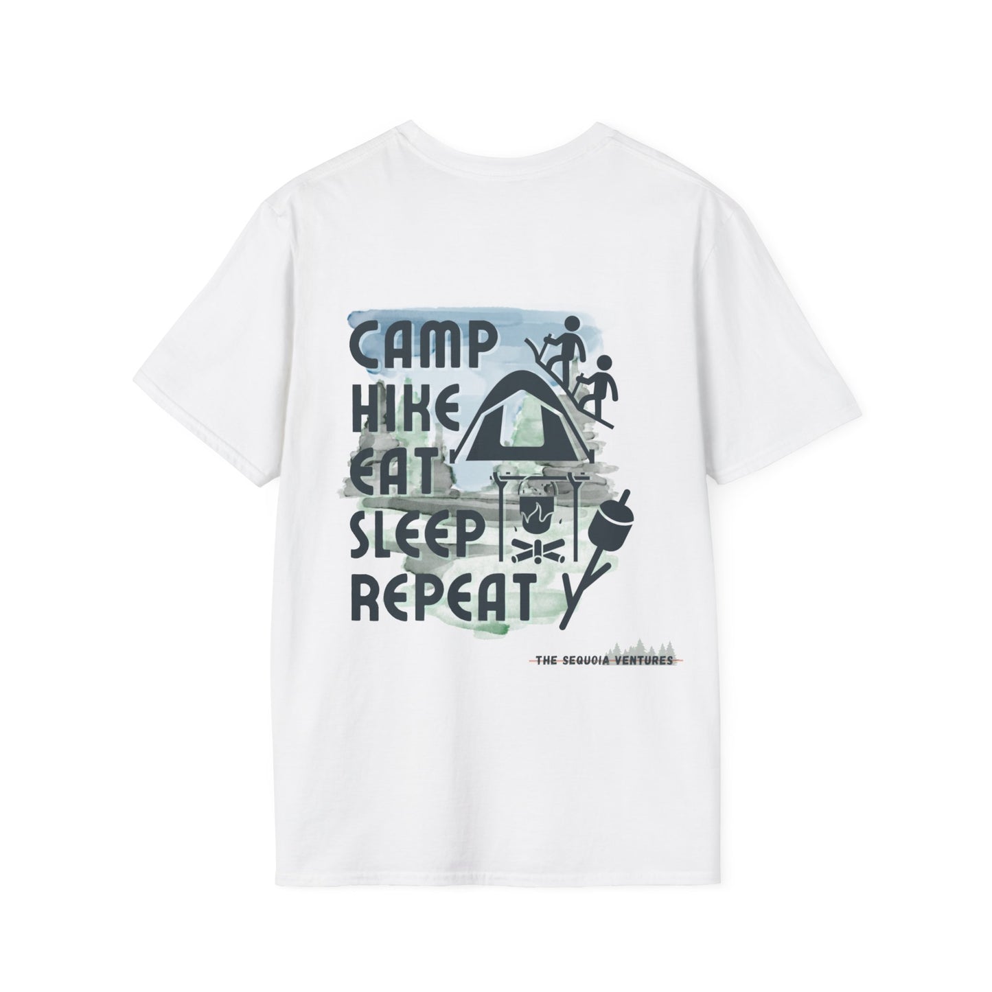 T-Shirt: Camp Hike Eat Sleep Repeat