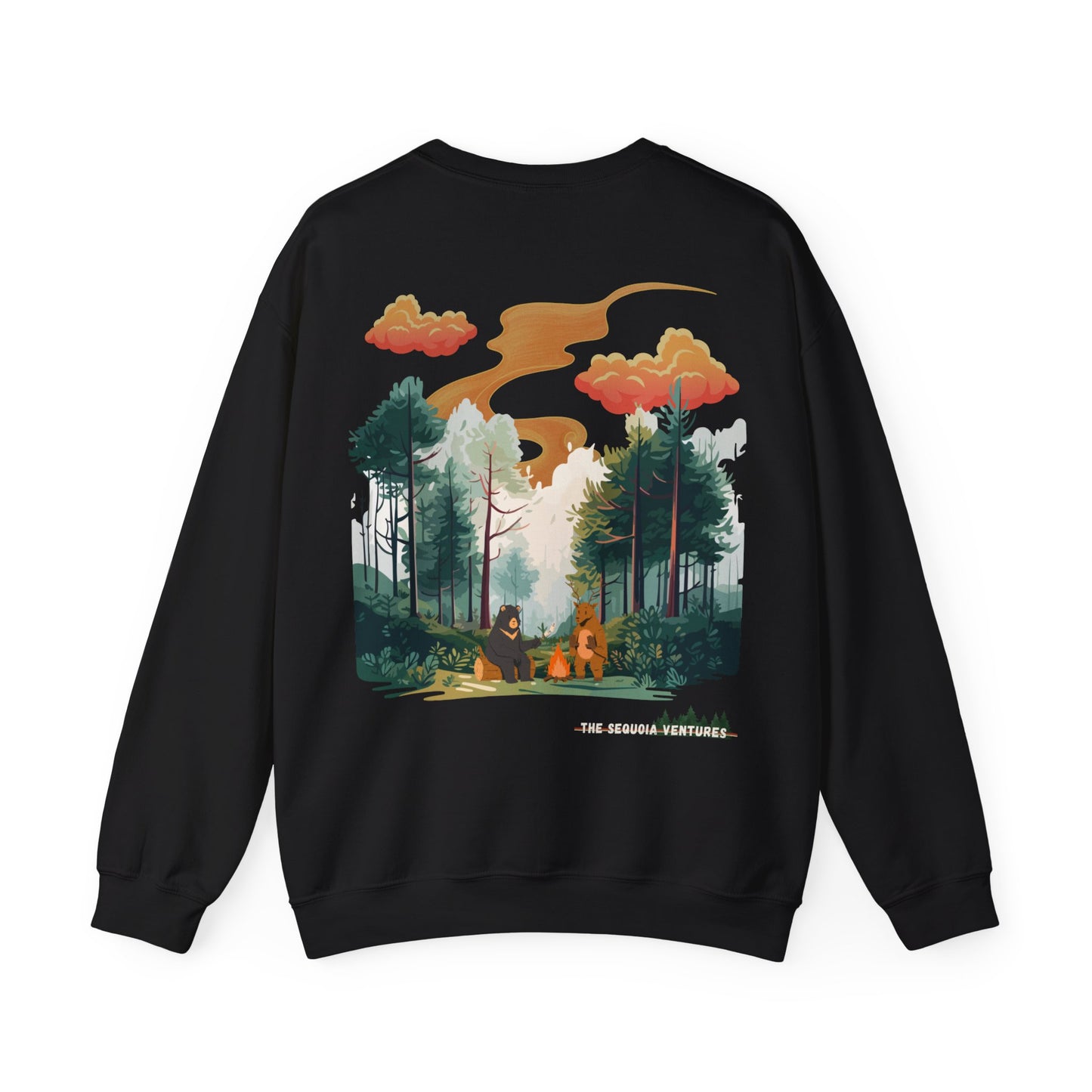 Crewneck Sweatshirt: Camping with Friends