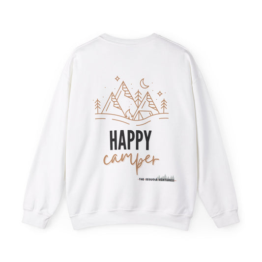 Crewneck Sweatshirt: Happy Camper