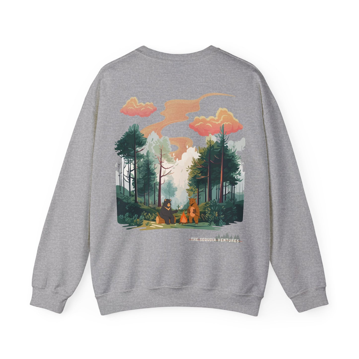 Crewneck Sweatshirt: Camping with Friends