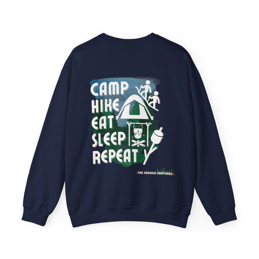 Crewneck Sweatshirt: Camp Hike Eat Sleep Repeat